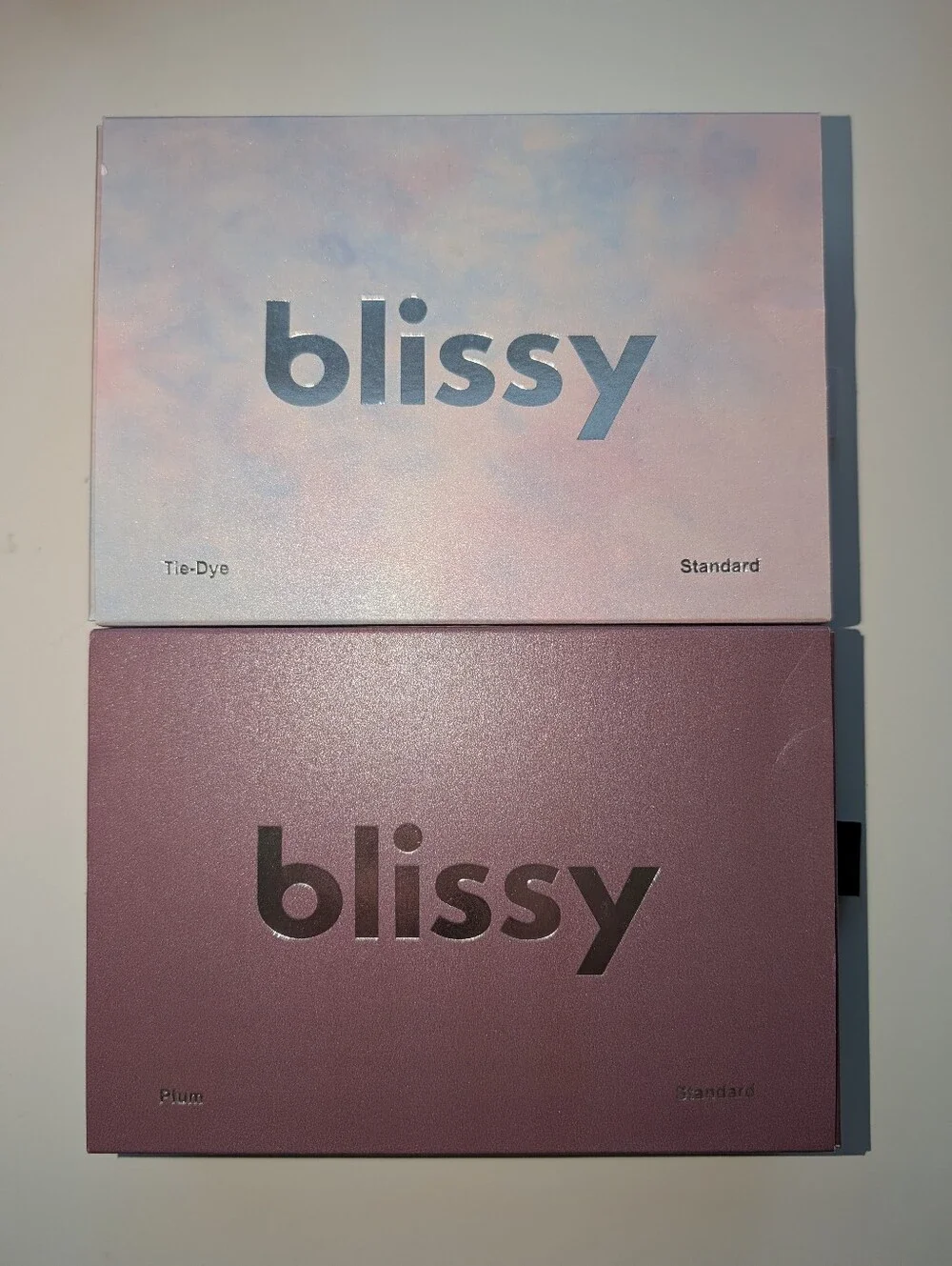 Blissy Silk Pillowcase Set - Tie-Dye & Plum